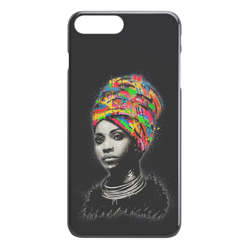 African American Black Girl Africa Melanin Black Women Colorful Art iPhone Case
