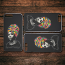 African American Black Girl Africa Melanin Black Women Colorful Art iPhone Case