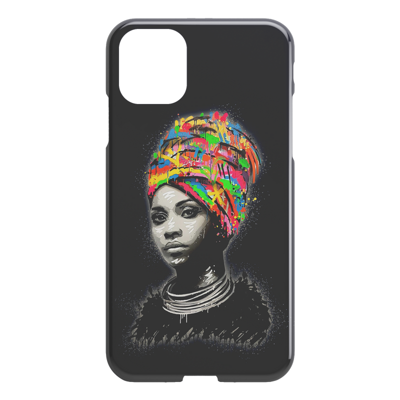African American Black Girl Africa Melanin Black Women Colorful Art iPhone Case