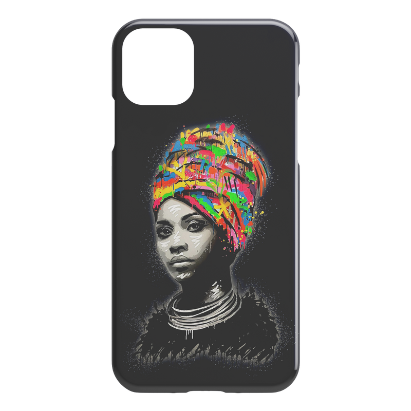African American Black Girl Africa Melanin Black Women Colorful Art iPhone Case