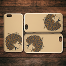 African American Black Girl Africa Melanin Butterfly Hair Black Girl iPhone Case