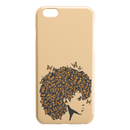 African American Black Girl Africa Melanin Butterfly Hair Black Girl iPhone Case