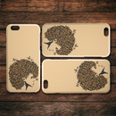 African American Black Girl Africa Melanin Butterfly Hair Black Girl iPhone Case