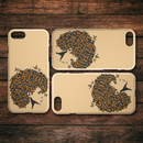 African American Black Girl Africa Melanin Butterfly Hair Black Girl iPhone Case