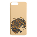 African American Black Girl Africa Melanin Butterfly Hair Black Girl iPhone Case