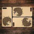 African American Black Girl Africa Melanin Butterfly Hair Black Girl iPhone Case