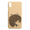 African American Black Girl Africa Melanin Butterfly Hair Black Girl iPhone Case