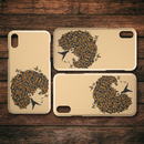 African American Black Girl Africa Melanin Butterfly Hair Black Girl iPhone Case