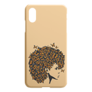 African American Black Girl Africa Melanin Butterfly Hair Black Girl iPhone Case