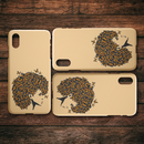African American Black Girl Africa Melanin Butterfly Hair Black Girl iPhone Case