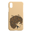 African American Black Girl Africa Melanin Butterfly Hair Black Girl iPhone Case