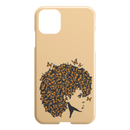 African American Black Girl Africa Melanin Butterfly Hair Black Girl iPhone Case