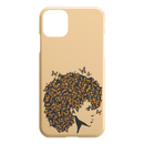 African American Black Girl Africa Melanin Butterfly Hair Black Girl iPhone Case