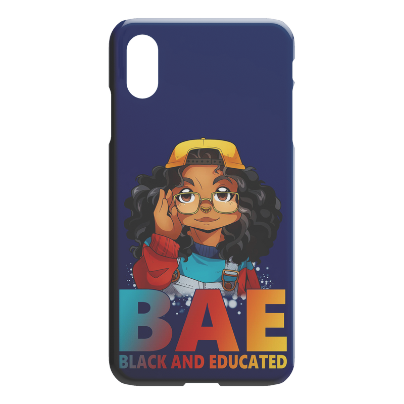 African American Black Girl Africa Melanin Cute Black Women BAE Black And Educated iPhone Case