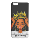 African American Black Girl Africa Melanin Respectmyhair Cute Black Women Wear A Crown iPhone Case
