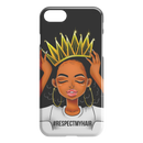 African American Black Girl Africa Melanin Respectmyhair Cute Black Women Wear A Crown iPhone Case