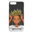 African American Black Girl Africa Melanin Respectmyhair Cute Black Women Wear A Crown iPhone Case