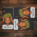African American Black Girl Africa Melanin Respectmyhair Cute Black Women Wear A Crown iPhone Case