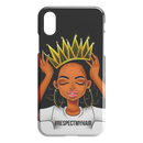 African American Black Girl Africa Melanin Respectmyhair Cute Black Women Wear A Crown iPhone Case