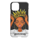 African American Black Girl Africa Melanin Respectmyhair Cute Black Women Wear A Crown iPhone Case