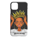 African American Black Girl Africa Melanin Respectmyhair Cute Black Women Wear A Crown iPhone Case