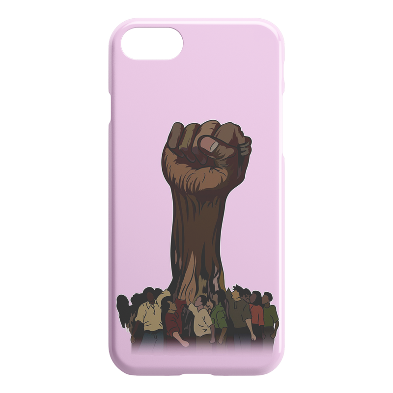 African American Black Girl Africa Melanin Strong Hand Black History Month iPhone Case