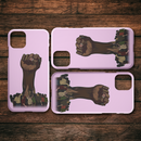 African American Black Girl Africa Melanin Strong Hand Black History Month iPhone Case