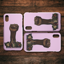 African American Black Girl Africa Melanin Strong Hand Black History Month iPhone Case