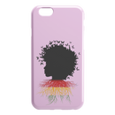 African American Black Girl Africa Melanin With Butterflies Root Flag iPhone Case teelaunch