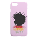 African American Black Girl Africa Melanin With Butterflies Root Flag iPhone Case teelaunch
