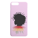 African American Black Girl Africa Melanin With Butterflies Root Flag iPhone Case teelaunch