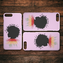 African American Black Girl Africa Melanin With Butterflies Root Flag iPhone Case teelaunch