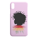 African American Black Girl Africa Melanin With Butterflies Root Flag iPhone Case teelaunch