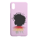 African American Black Girl Africa Melanin With Butterflies Root Flag iPhone Case teelaunch