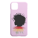 African American Black Girl Africa Melanin With Butterflies Root Flag iPhone Case teelaunch
