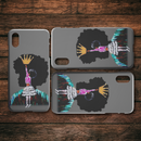 African American Black Girl Africa Melanin With Crown iPhone Case teelaunch