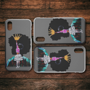 African American Black Girl Africa Melanin With Crown iPhone Case teelaunch