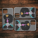 African American Black Girl Africa Melanin With Crown iPhone Case teelaunch