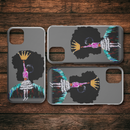 African American Black Girl Africa Melanin With Crown iPhone Case teelaunch