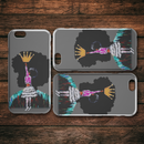 African American Black Girl Africa Melanin With Crown iPhone Case teelaunch