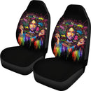 African American Black Girl Art Car Seat Covers (Set of 2) interestprint