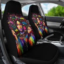 African American Black Girl Art Car Seat Covers (Set of 2) interestprint