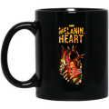 African American Coffee Mug Melanin Heart With Crown 11oz - 15oz Black Mug