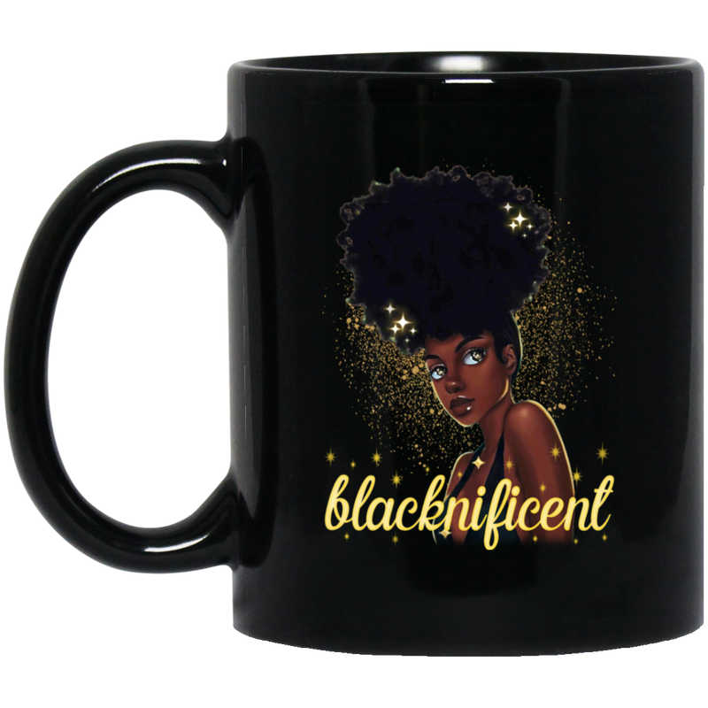 African American Coffee Mug Black Women Blacknificent 11oz - 15oz Black Mug