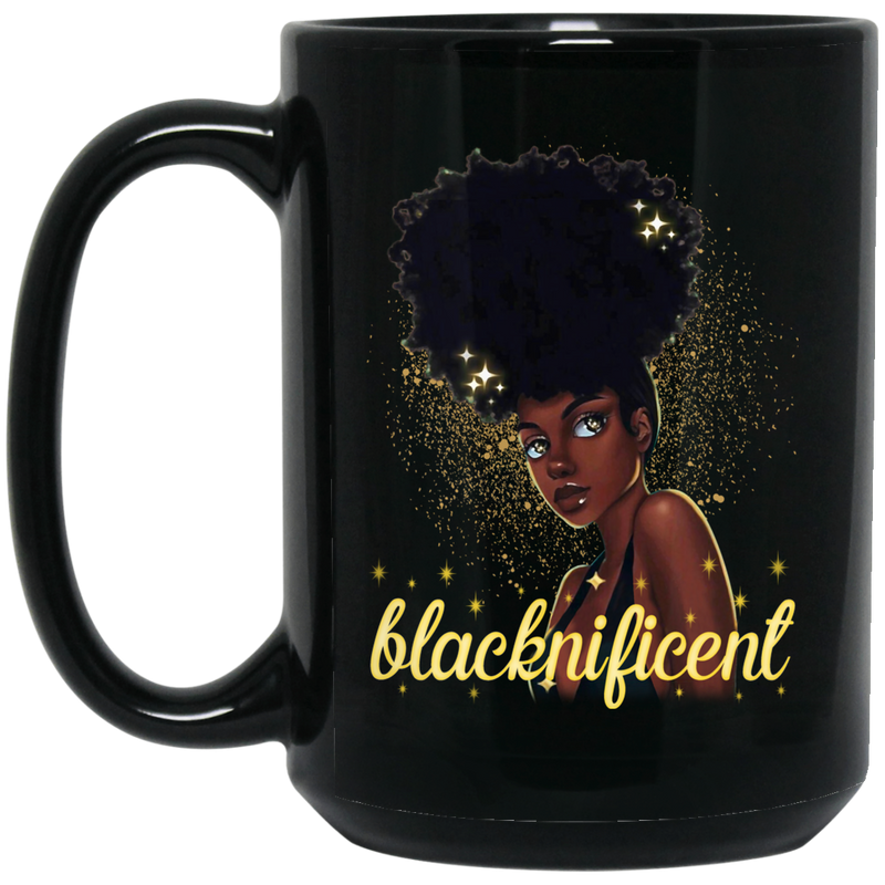 African American Coffee Mug Black Women Blacknificent 11oz - 15oz Black Mug