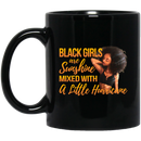 African American Coffee Mug Black Girls Are Sunshine Mixed With A Little Hurricane 11oz - 15oz Black Mug