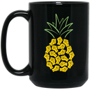 African American Coffee Mug Pineapple Strong Hand 11oz - 15oz Black Mug