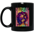 African American Coffee Mug Natural Black Girl Vintage 11oz - 15oz Black Mug