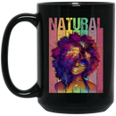 African American Coffee Mug Natural Black Girl Vintage 11oz - 15oz Black Mug