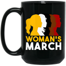 African American Coffee Mug Woman's March Black History Month For Women African Pride 11oz - 15oz Black Mug
